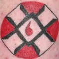 "Blood Drop" Cross